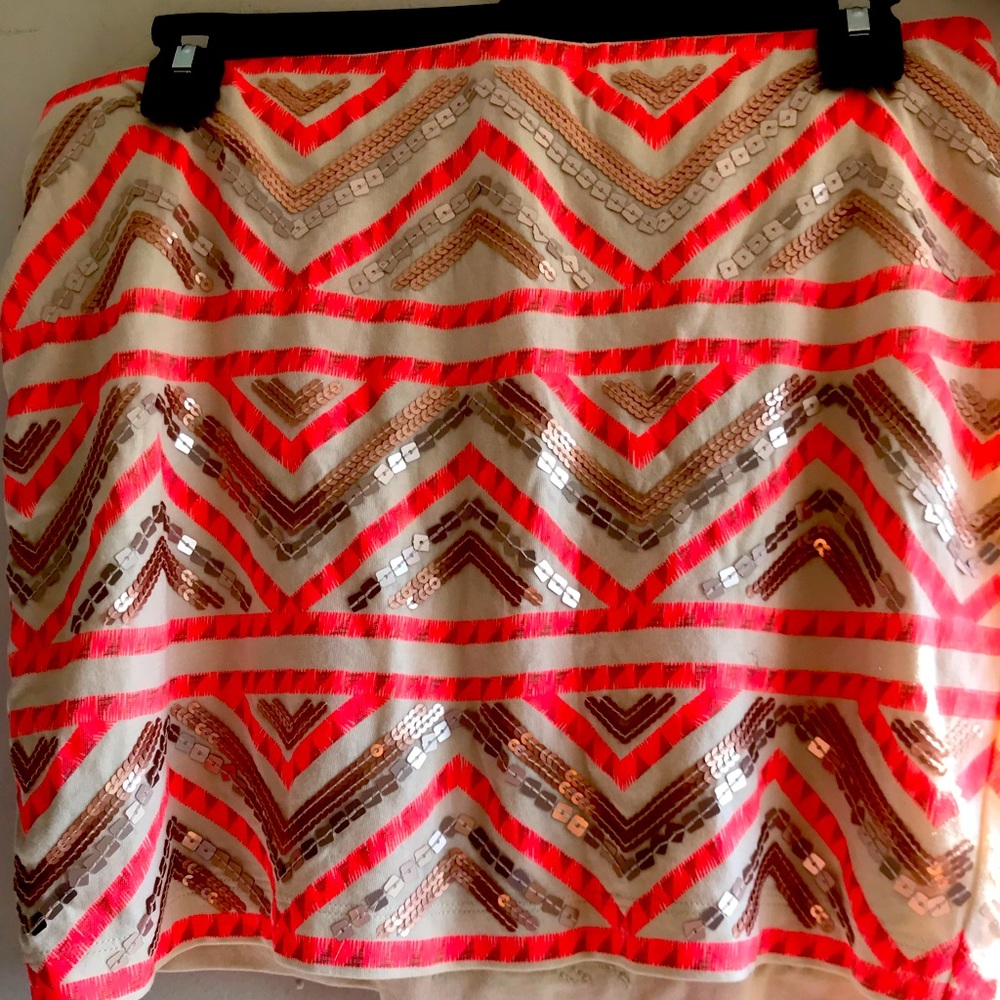 Express sequin skirt , holiday attire